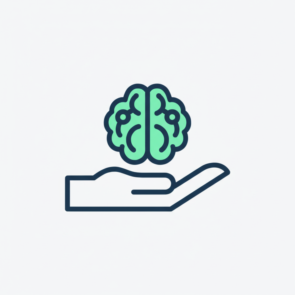 Mental health support icon